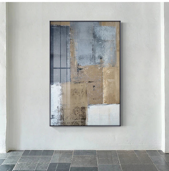 Black White Grey Urban Abstract Canvas Wall Art