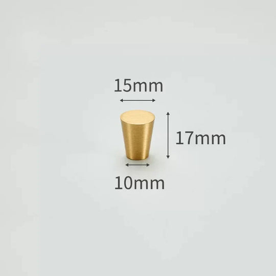 Modern Solid Brass Cabinet Knobs – Minimalist Wardrobe & Kitchen Pulls