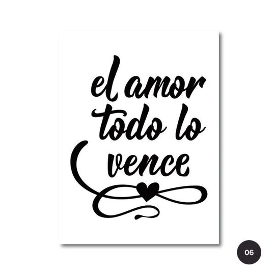 Inspirational Spanish Words Buenas Noches Canvas Wall Art