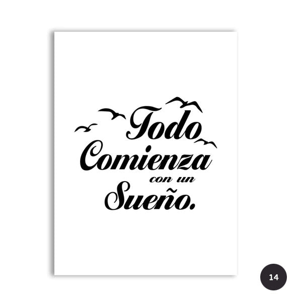 Inspirational Spanish Words Buenas Noches Canvas Wall Art