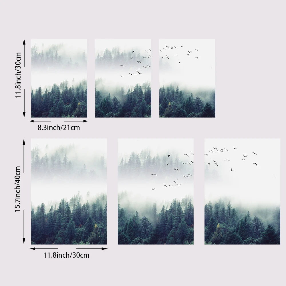 Inspirational Mystical Forest Landscape Canvas Wall Art