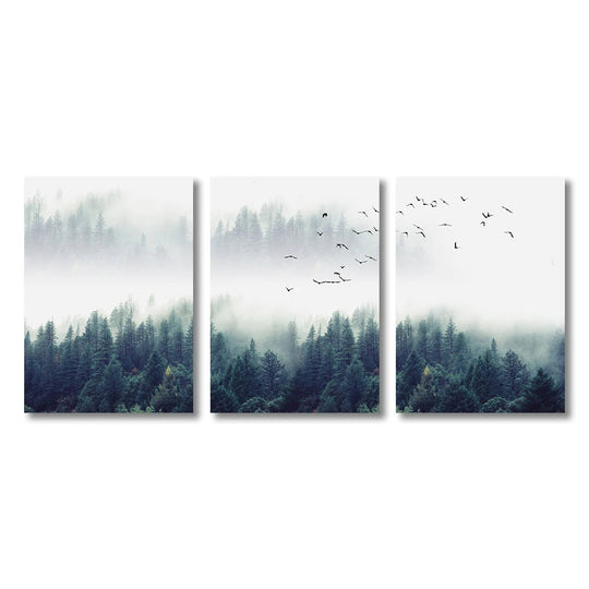 Inspirational Mystical Forest Landscape Canvas Wall Art