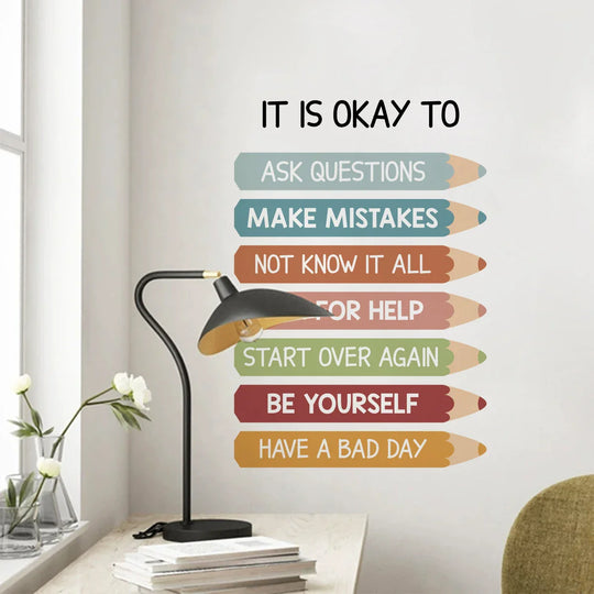 Inspirational Self Development Wall Decal For Kids Room