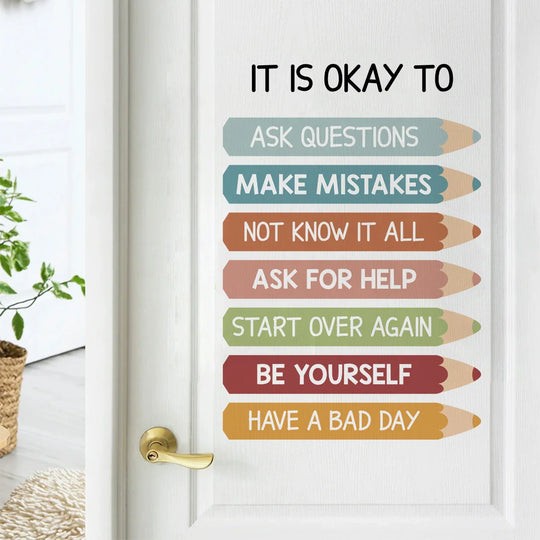 Inspirational Self Development Wall Decal For Kids Room