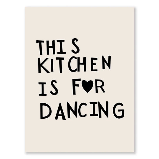 Kitchen Cooking Love Quotes Typographic Canvas Wall Art