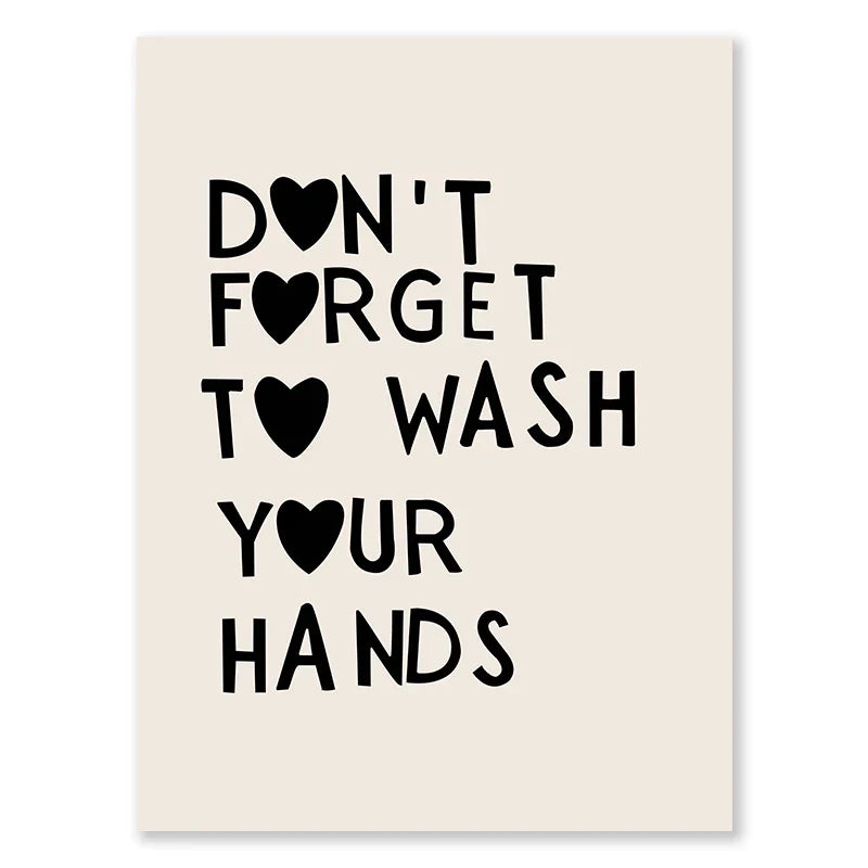 Kitchen Cooking Love Quotes Typographic Canvas Wall Art