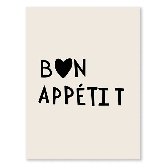 Kitchen Cooking Love Quotes Typographic Canvas Wall Art