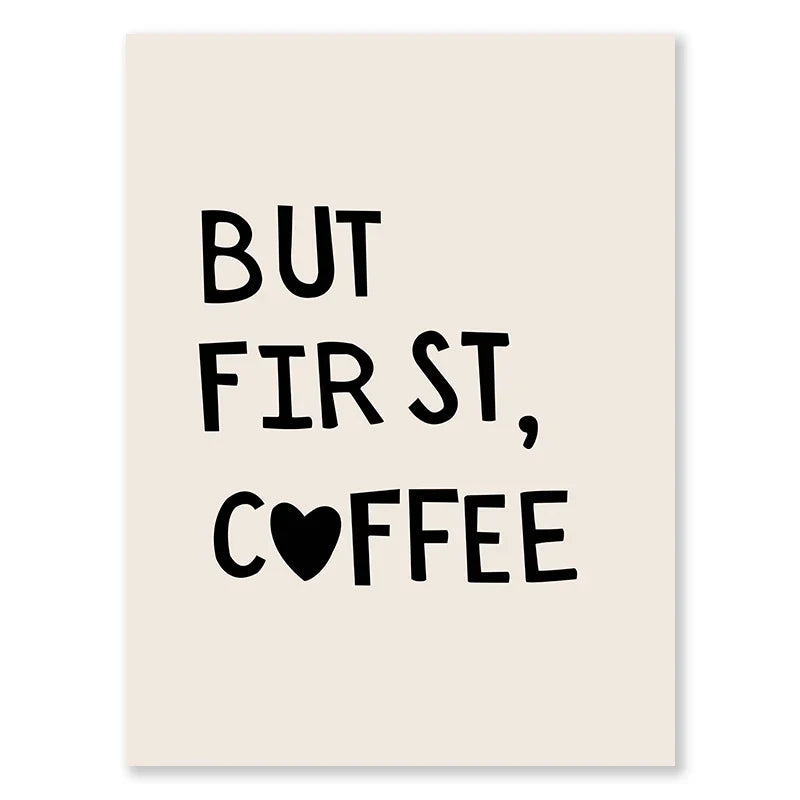 Kitchen Cooking Love Quotes Typographic Canvas Wall Art