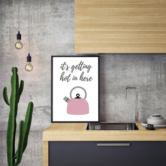 Kitchen Fun Quotes Cooking Utensils Canvas Wall Art Print