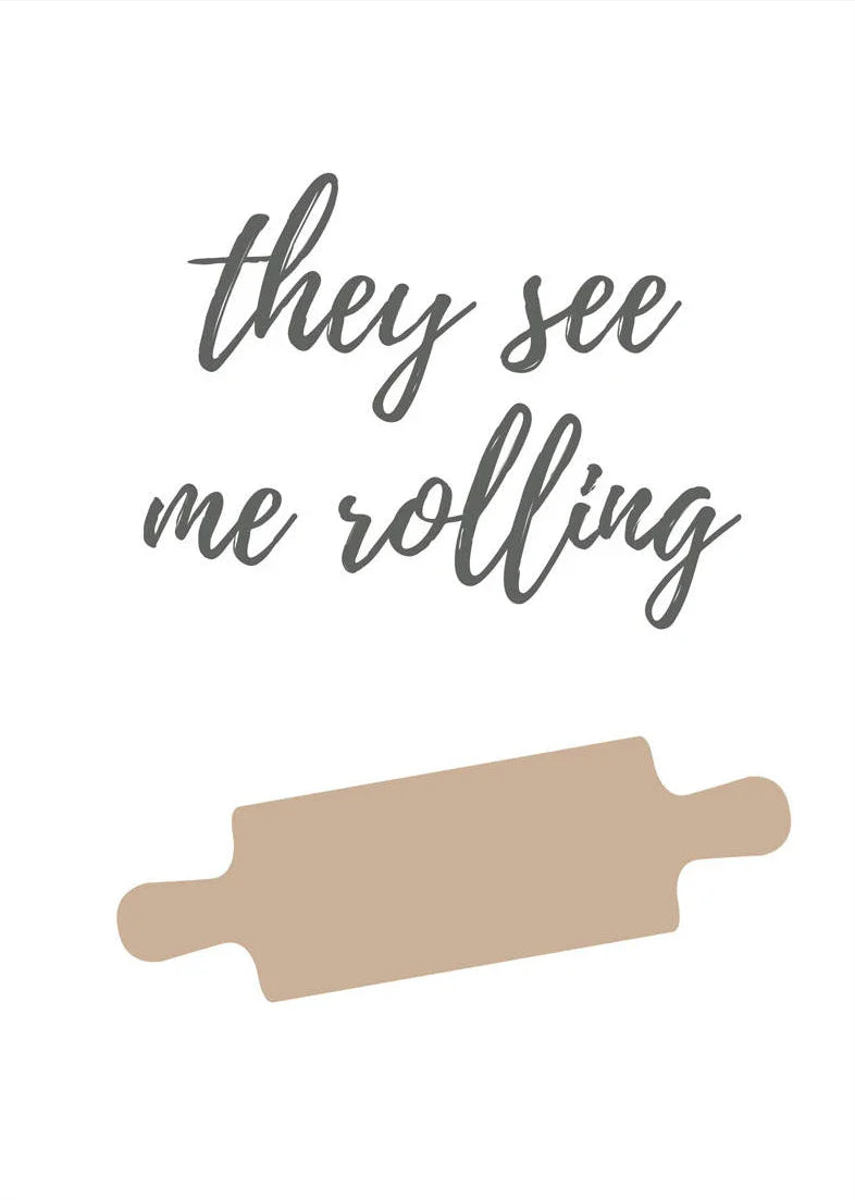 Kitchen Fun Quotes Cooking Utensils Canvas Wall Art Print