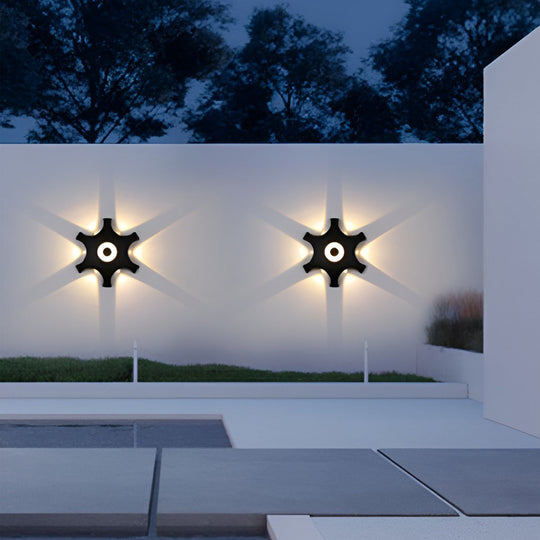 Flower Shaped LED Waterproof Nordic Wall Sconce