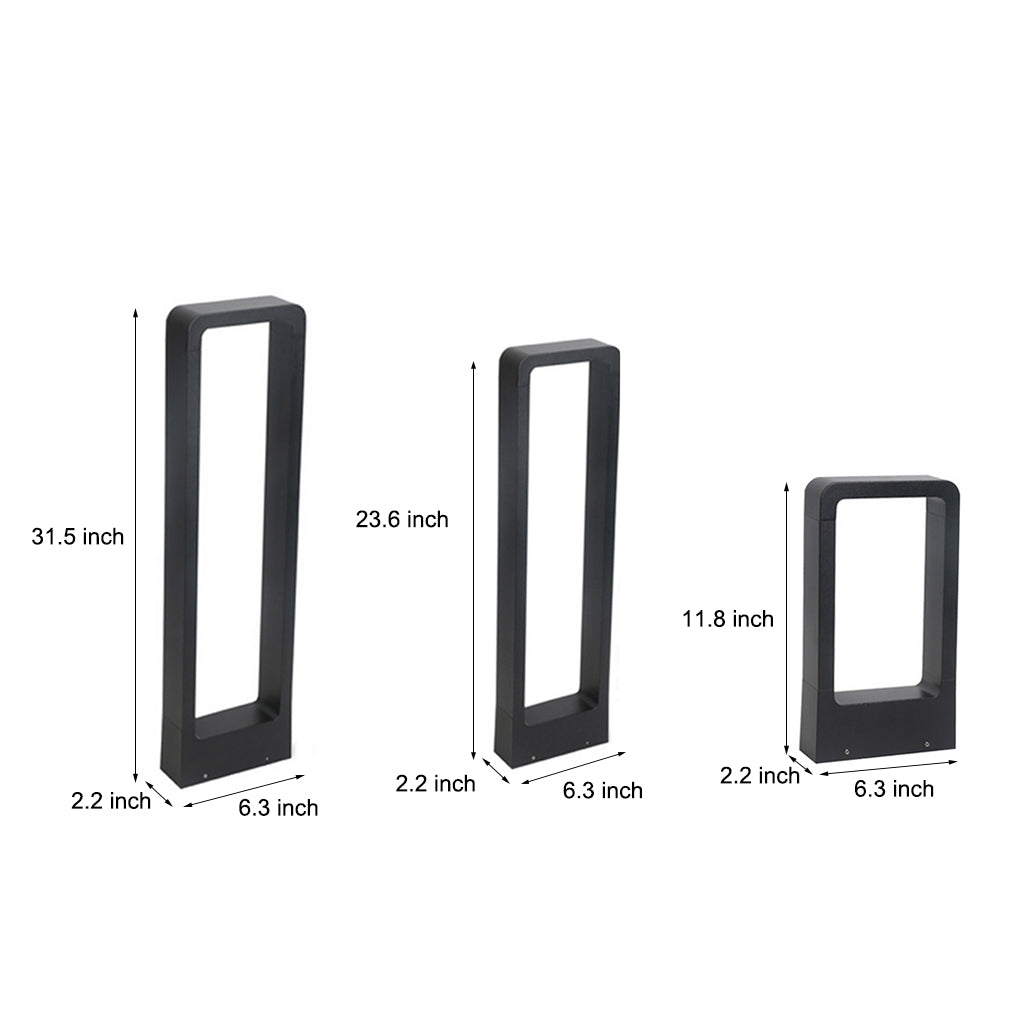 Rectangular COB LED Outdoor Path Lights Minimalist Durable & Waterproof