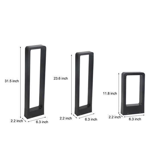 Rectangular COB LED Outdoor Path Lights Minimalist Durable & Waterproof