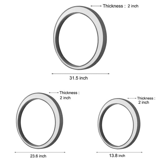 Circular Moon LED Waterproof IP65 Modern Outdoor Wall Light