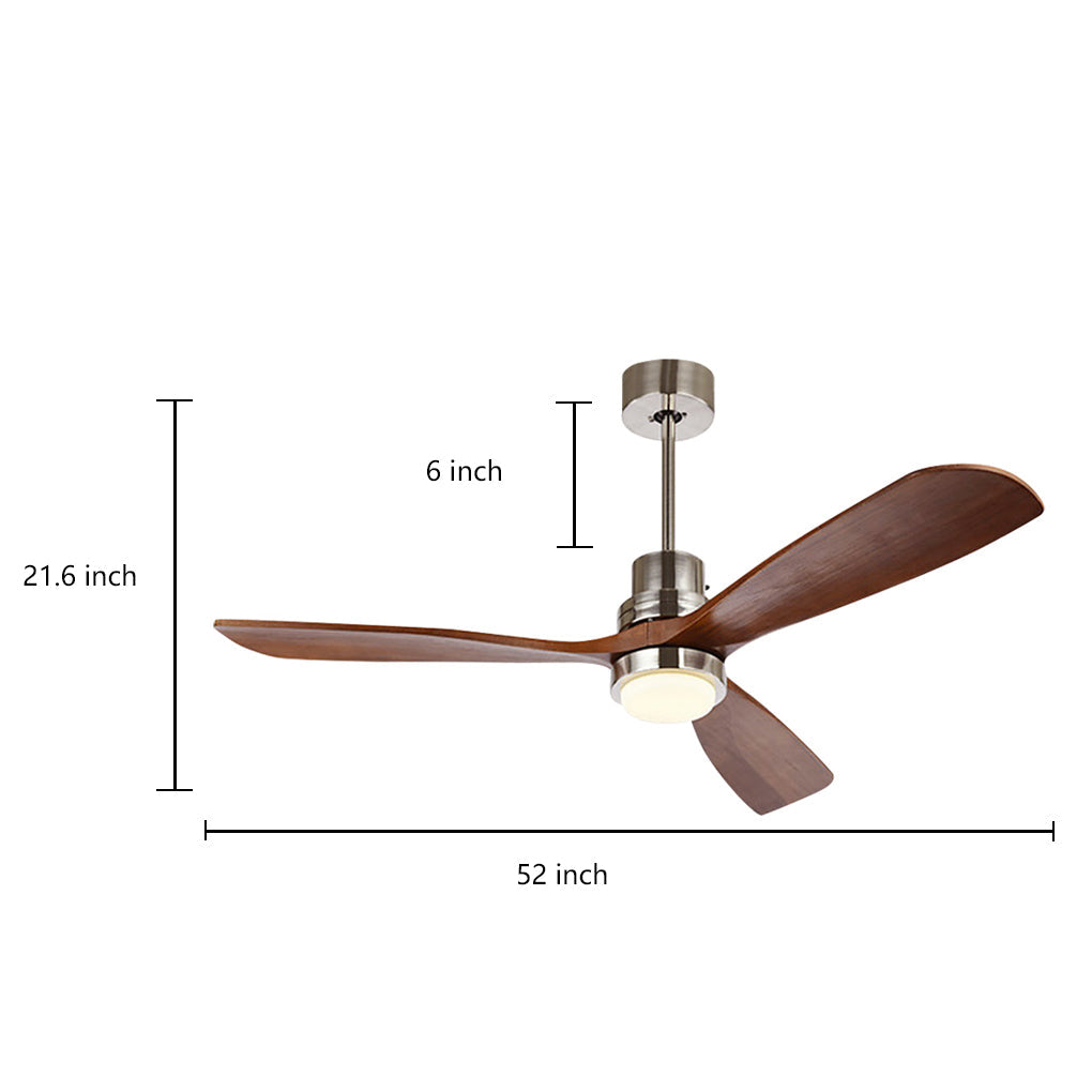 Intelligent Dimming LED Ceiling Fan Lamp with Remote and Frequency Conversion