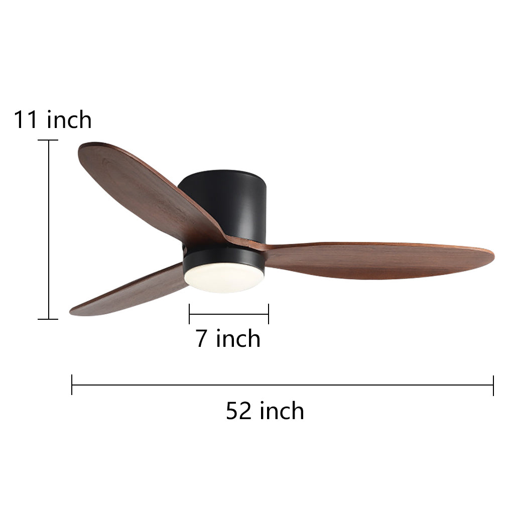 LED Inverter Silent Nordic Ceiling Fan with Light