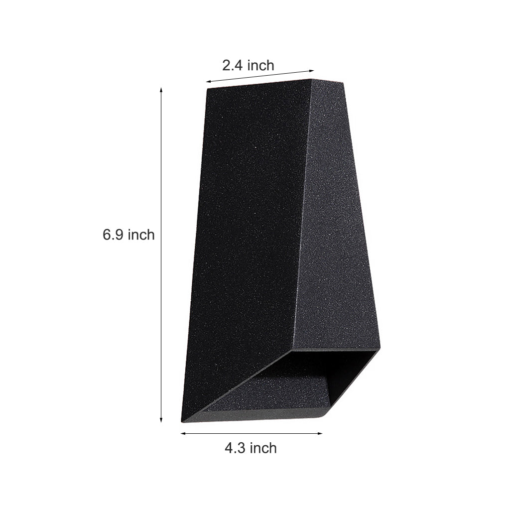 Up and Down Lighting LED Waterproof Black Creative Modern Porch Lights
