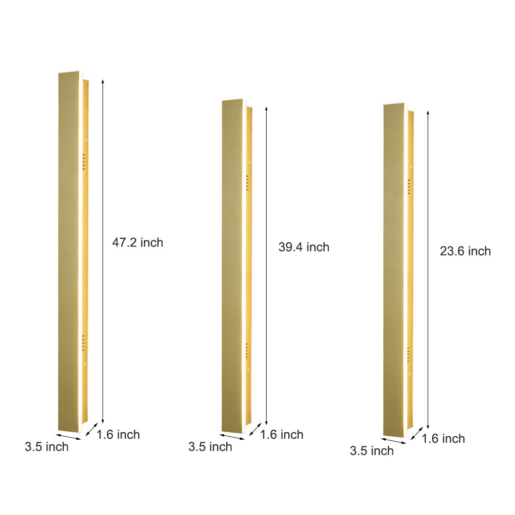 Outdoor Waterproof Minimalist Linear LED Wall Sconce