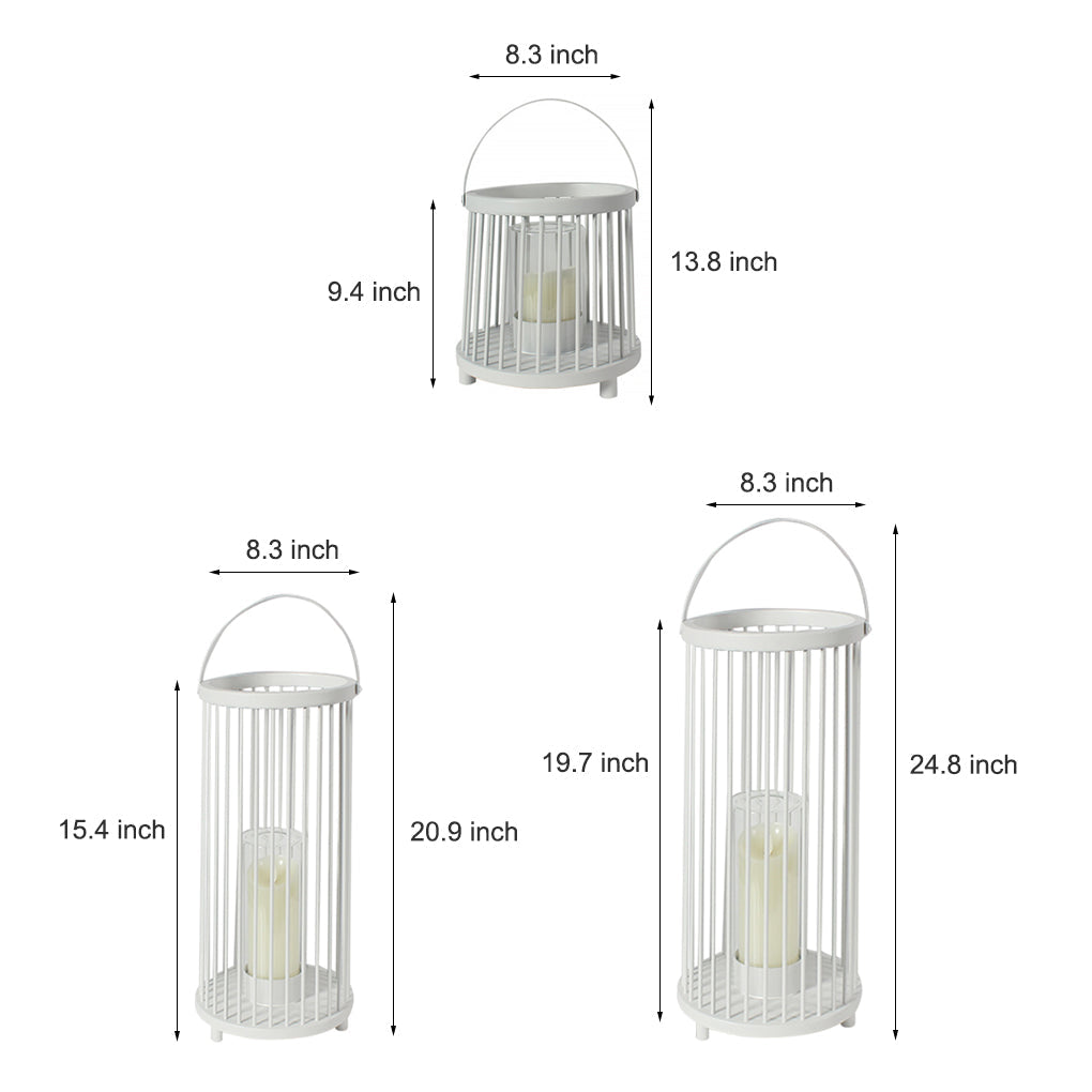 Portable Cage Design Rechargeable Outdoor Garden Light
