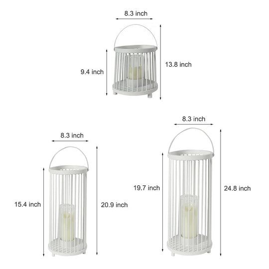 Portable Cage Design Rechargeable Outdoor Garden Light