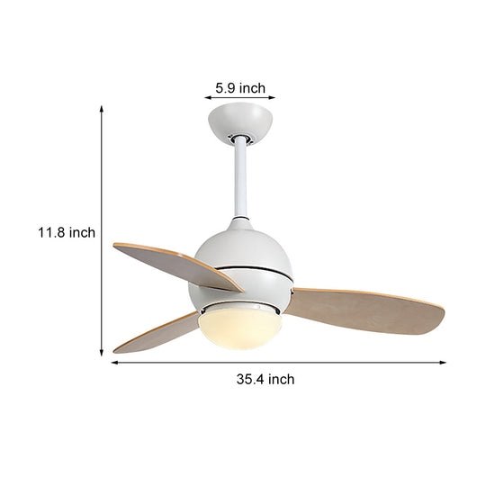 36'' Nordic Minimalist LED Ceiling Fan with Remote Control