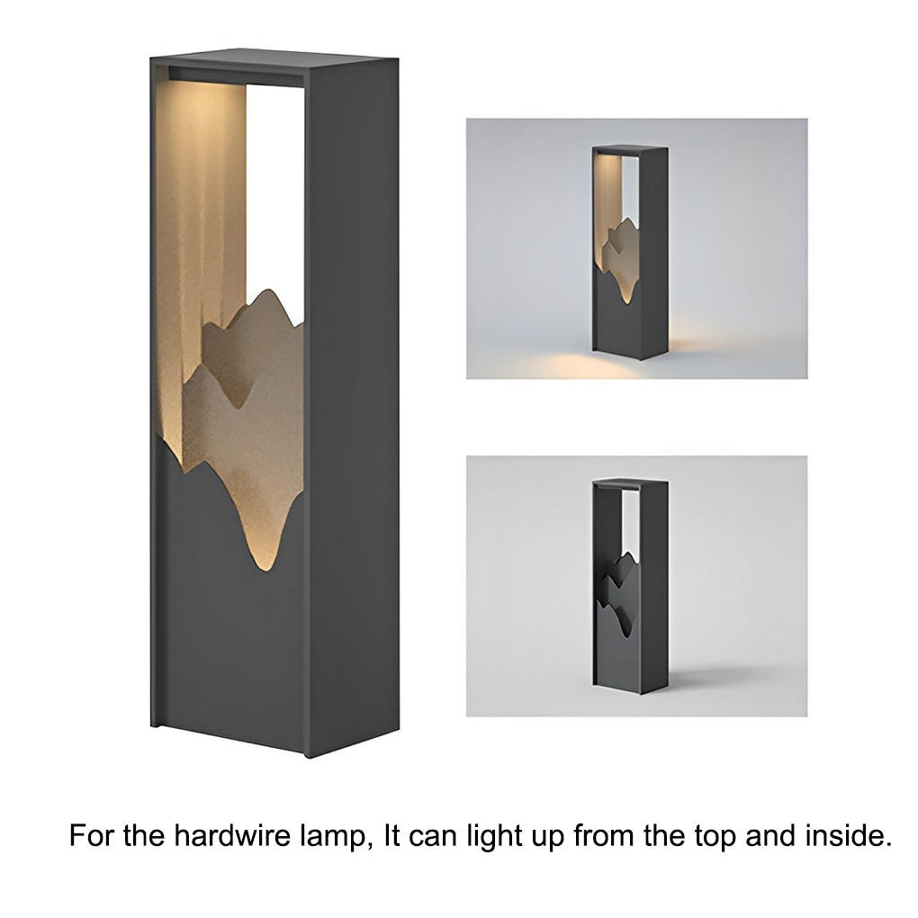 LED Mountain Scenery Path Lights Waterproof Landscape Lighting for Outdoor Elegance