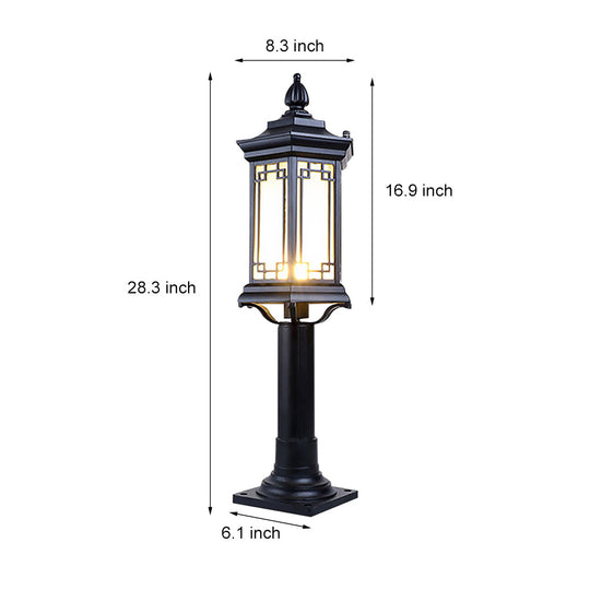 Asian-Inspired Rhombus LED Outdoor Pathway Light