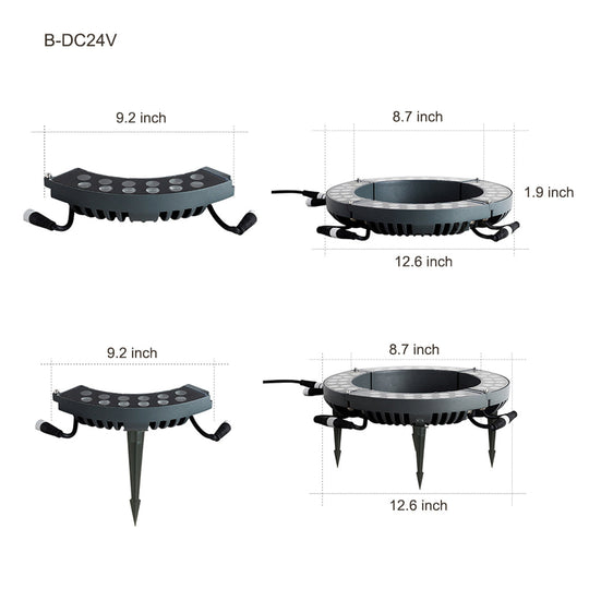 Solid Upwards LED Tree Mounted Outdoor Landscape Light