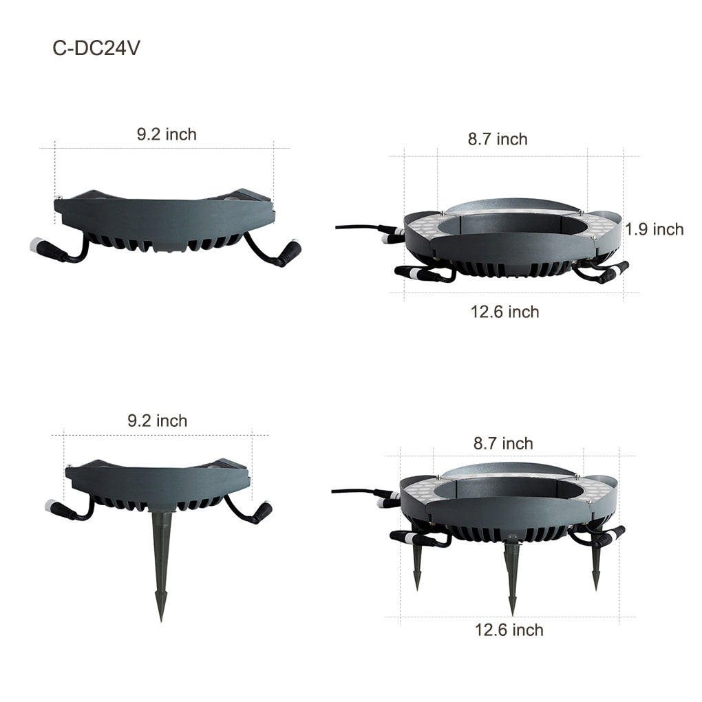 Solid Upwards LED Tree Mounted Outdoor Landscape Light