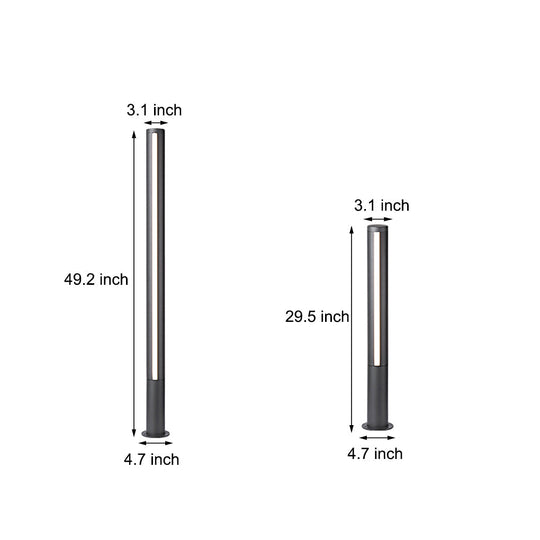 LED Landscape Lighting Decorative Bollard Lights Waterproof for Outdoor Courtyard