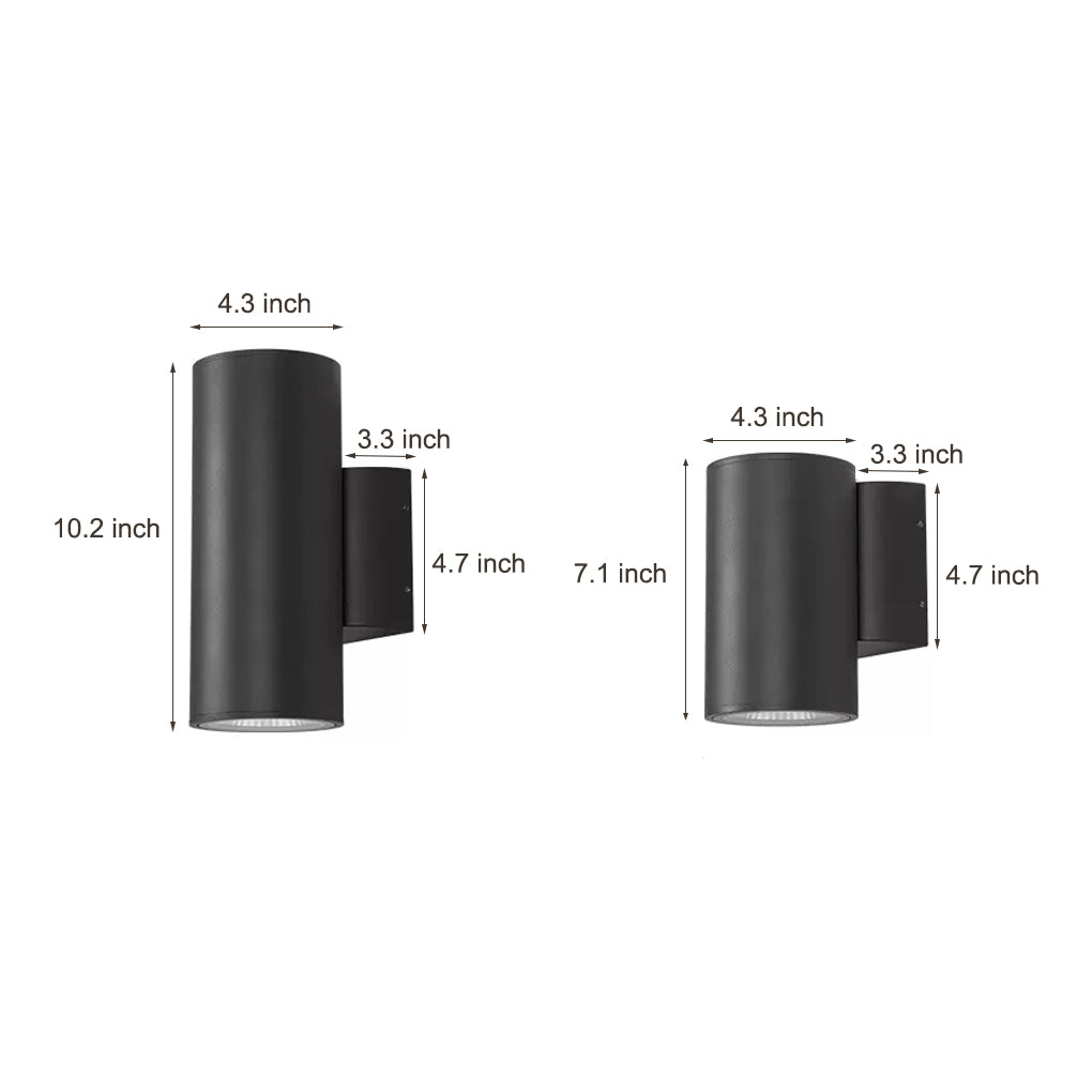 Round Up and Down Lighting LED Waterproof Modern Outdoor Wall Lights