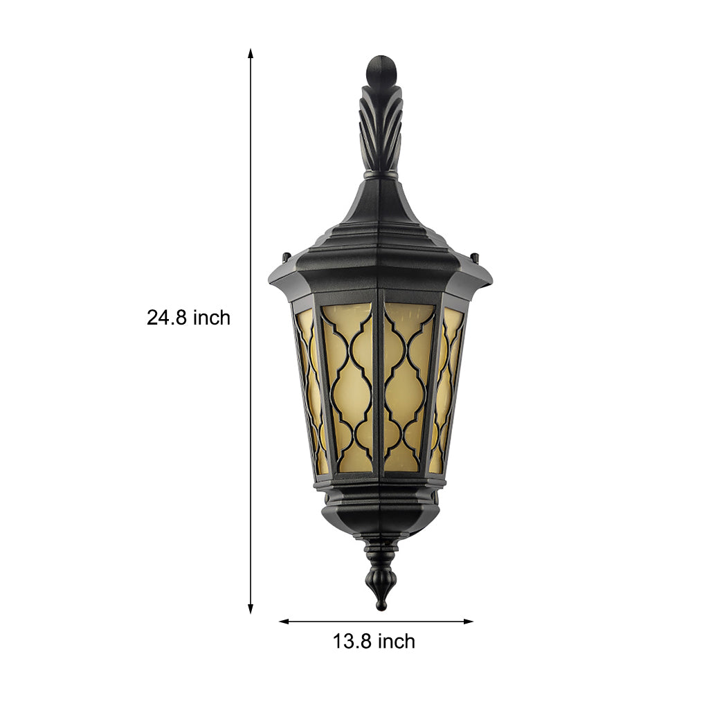 Outdoor Retro Waterproof LED Wall Lamp for Courtyard and Balcony