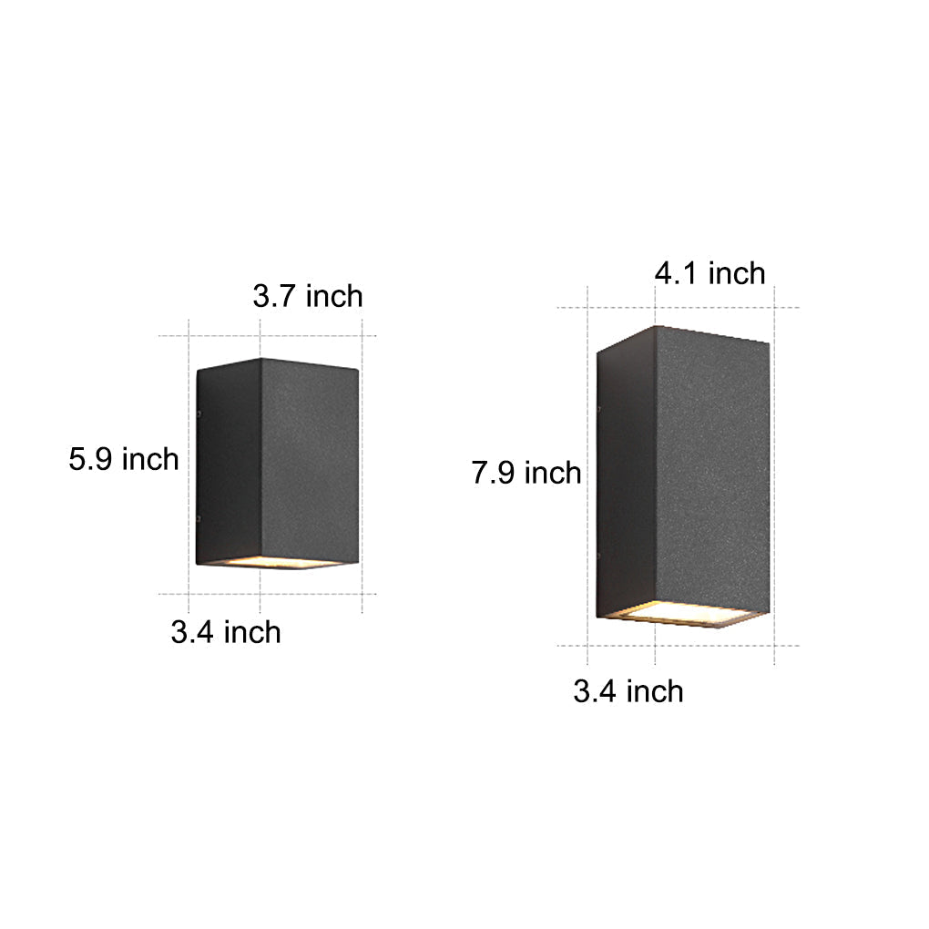 Two Light Effect Waterproof LED Wall Light for Outdoor Villa Courtyard