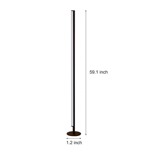Minimalist Modern LED Floor Lamp with 3-Step Dimming