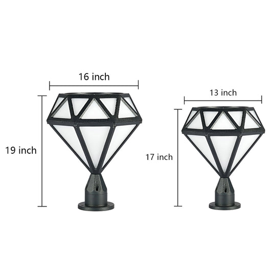 Unique Diamond Shaped LED Post Lights Outdoor Lights Waterproof Fence Post Lights