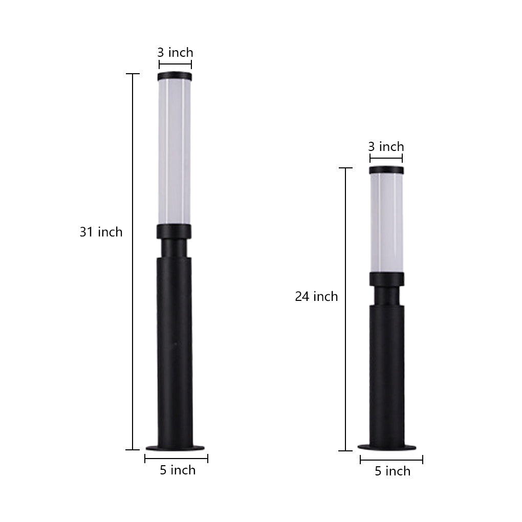 Modern Creative Outdoor LED Bollard Lights Waterproof Garden Pathway