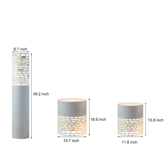 Stylish Hollow Mesh LED Cylinder Light