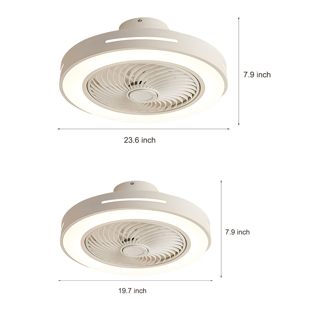 Inverter Intelligent Bladed Ceiling Fan with LED Light and Remote Control