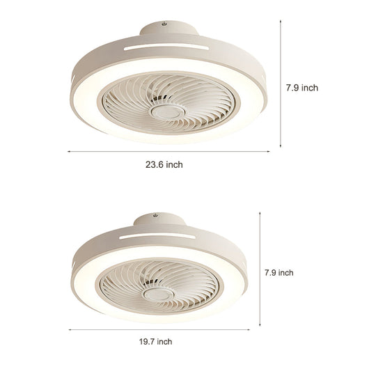 Inverter Intelligent Bladed Ceiling Fan with LED Light and Remote Control