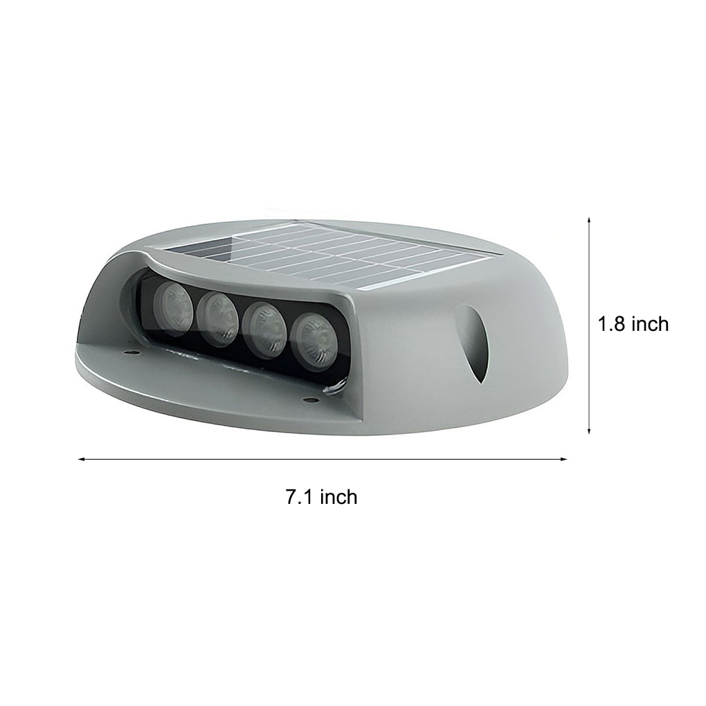 Wall Protected Flush Mount On Step Lights Solar LED Stairway Landscape Lighting