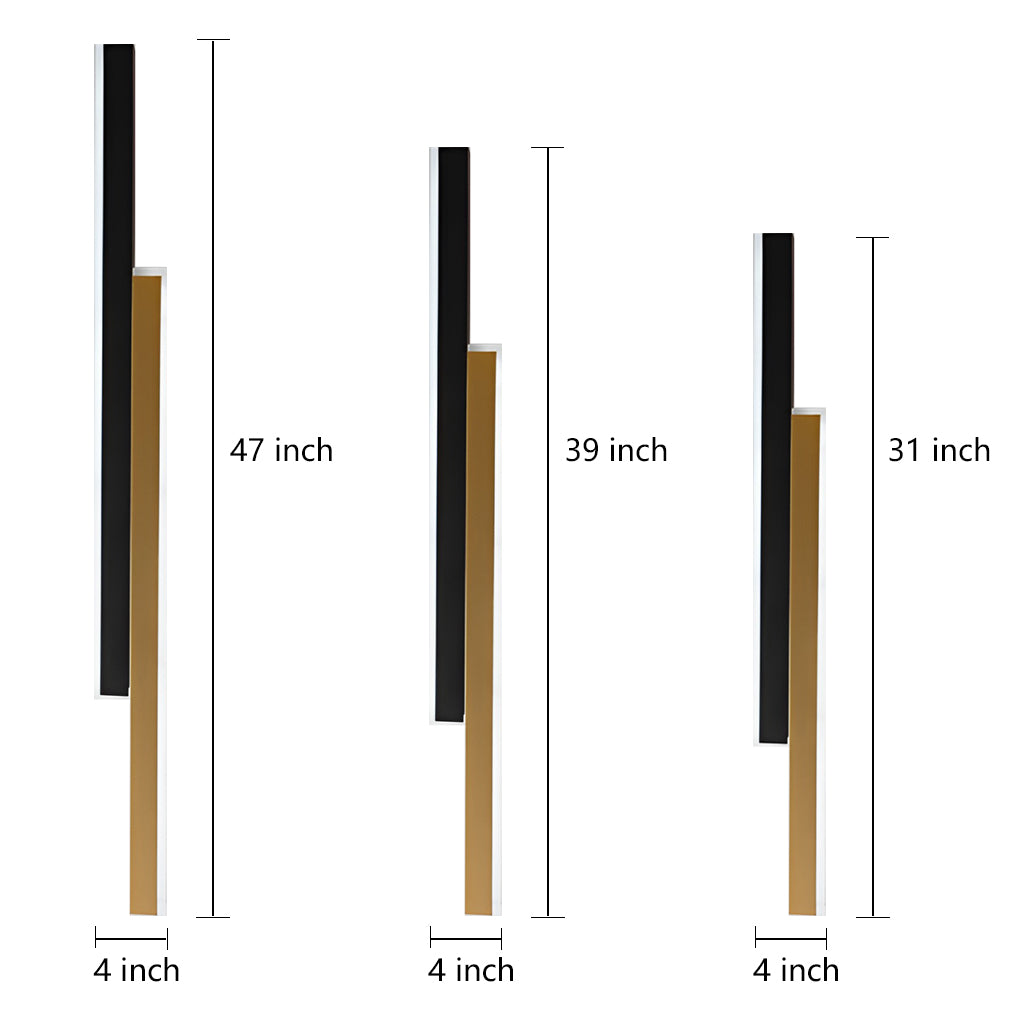 Nordic Minimalist Double Long Linear LED Wall Lamp