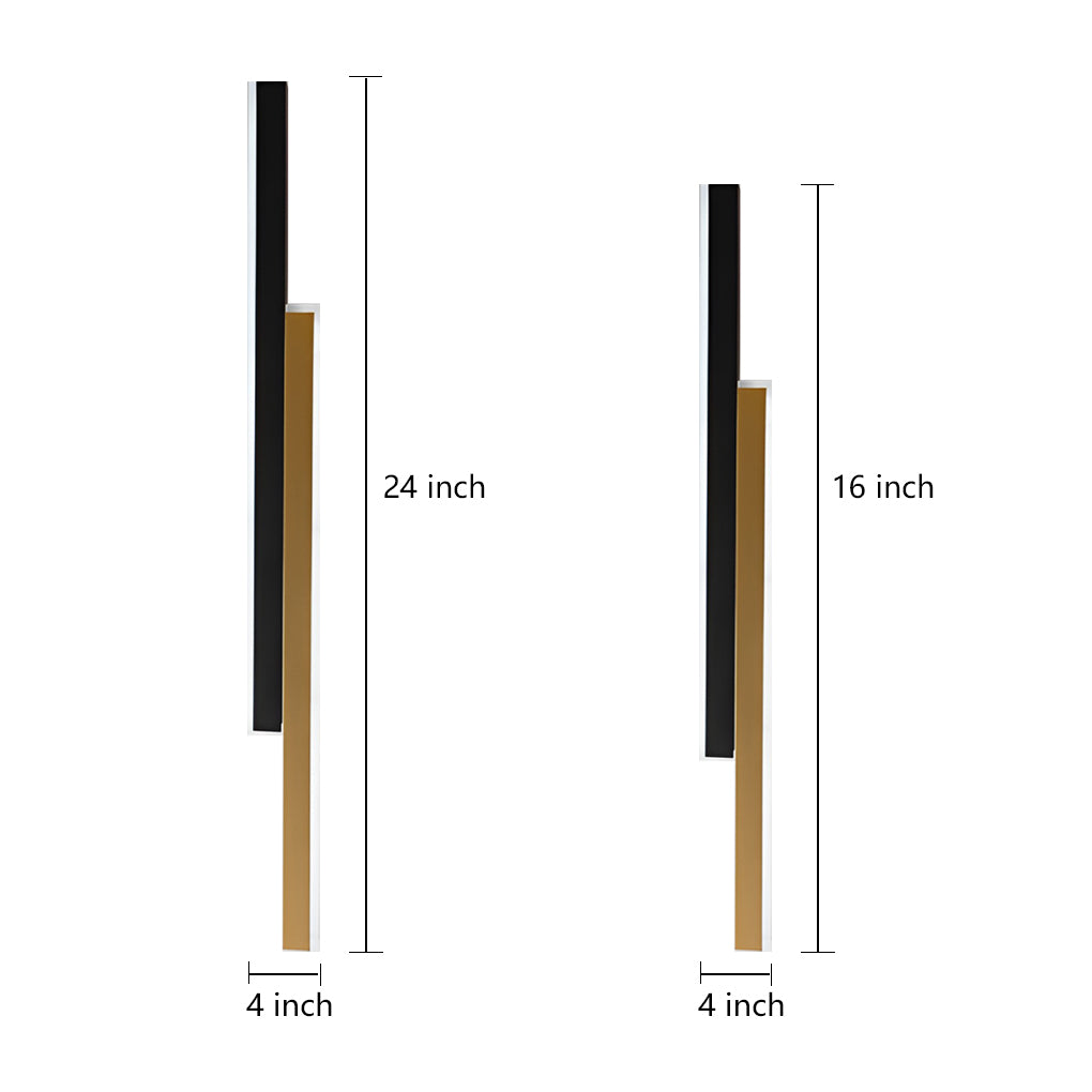 Nordic Minimalist Double Long Linear LED Wall Lamp