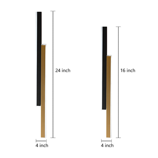 Nordic Minimalist Double Long Linear LED Wall Lamp