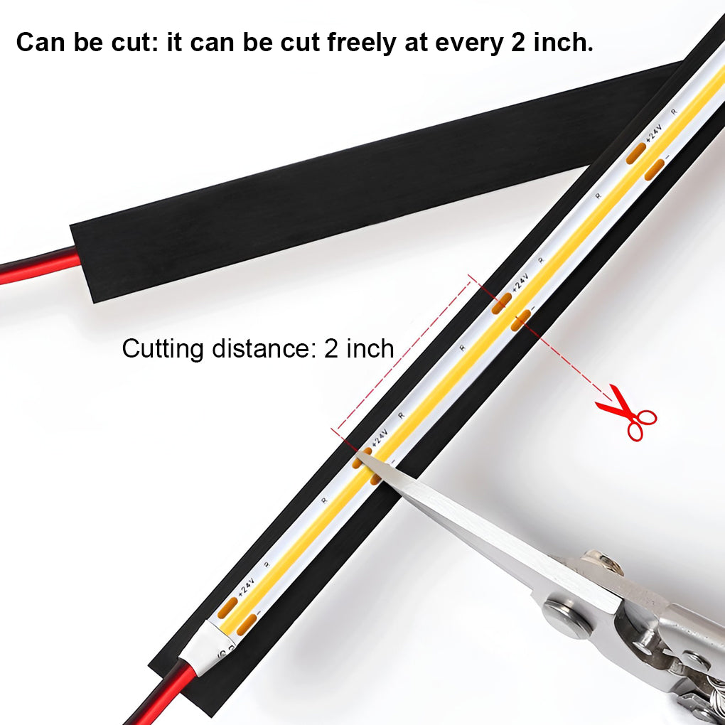 Rotatable Intelligent Dimming COB LED Strip Light