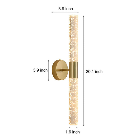 Nordic Cylinder LED Wall Lamp – Iron & Acrylic Wall Sconce