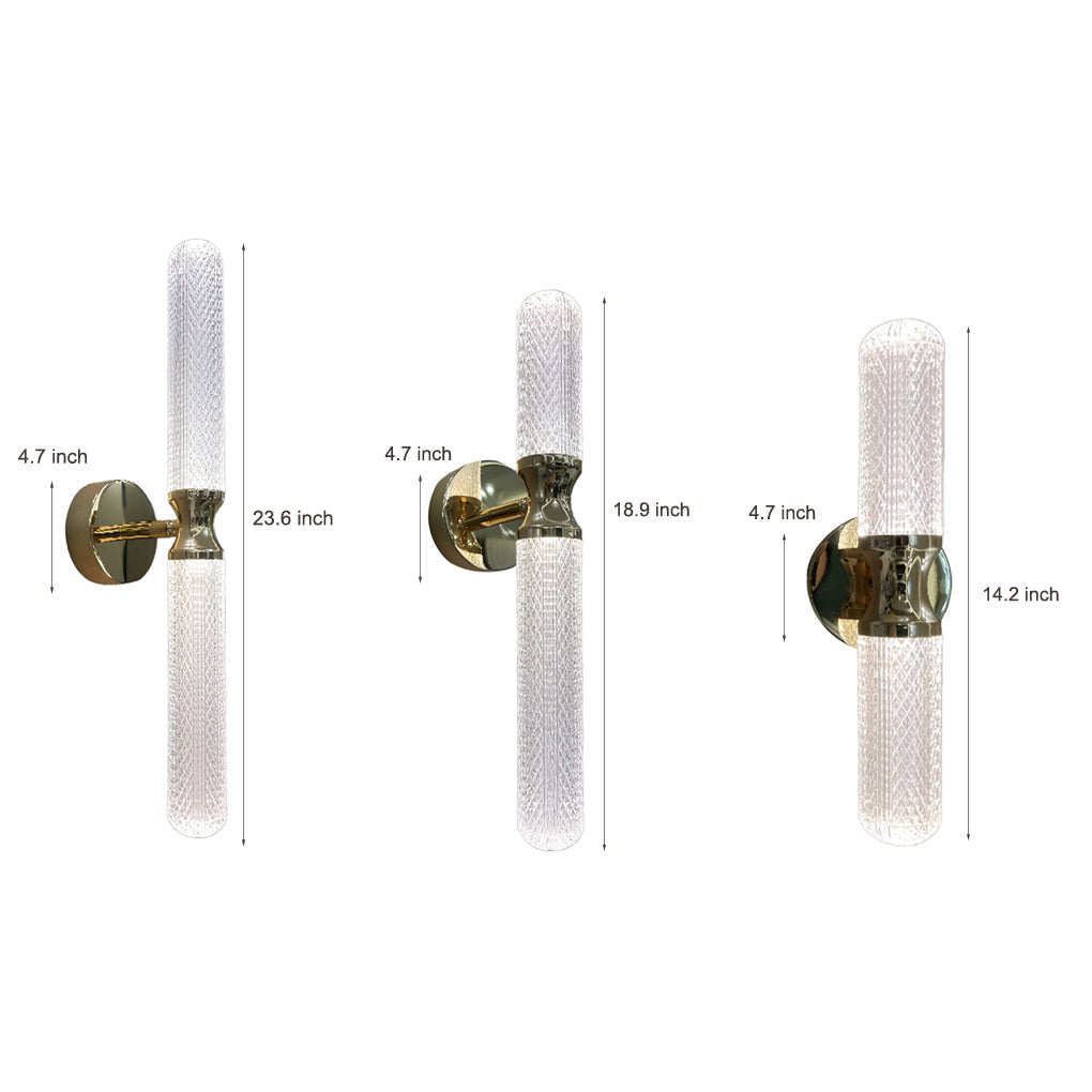 Minimalist Strip LED Wall Sconce with 3-Step Dimming