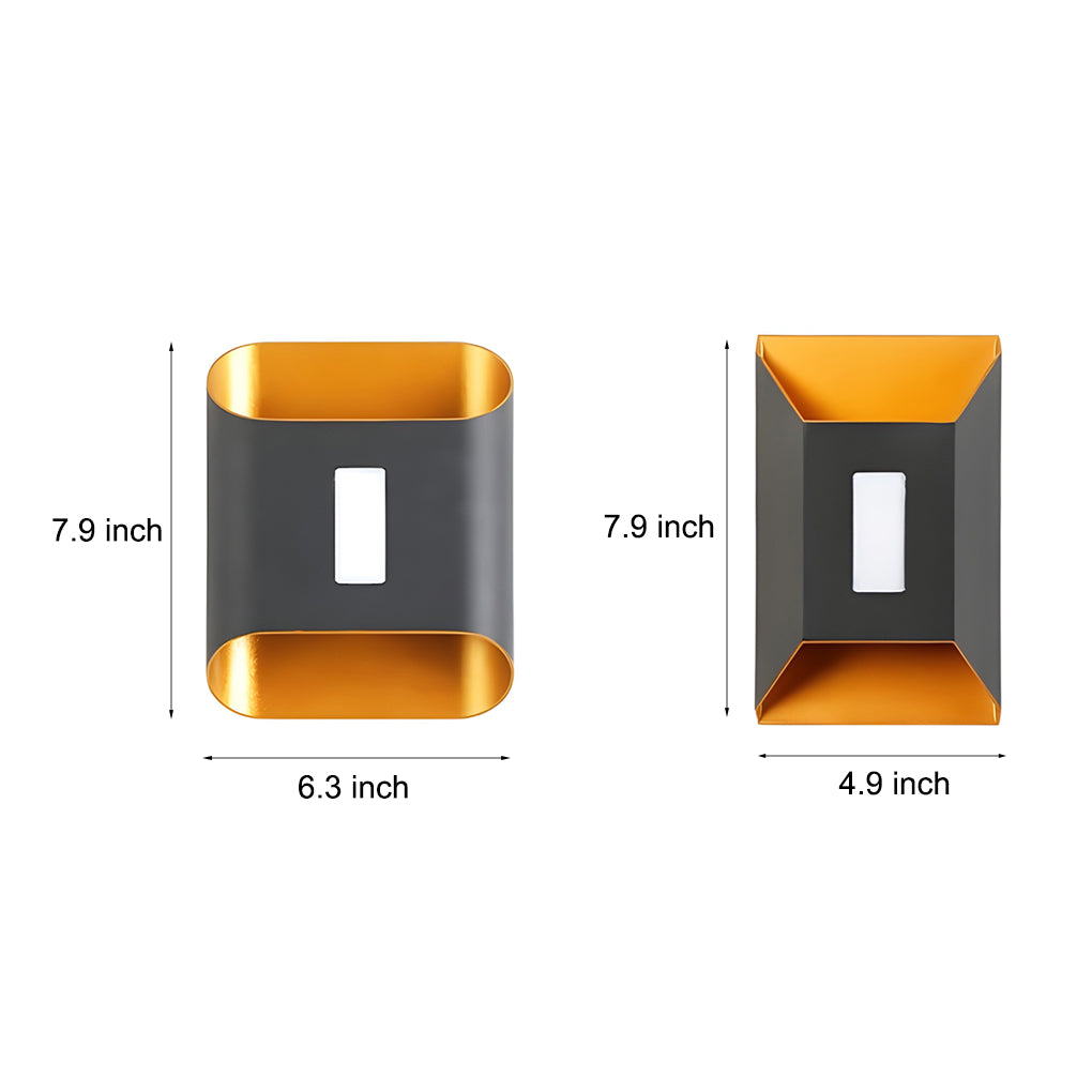 Waterproof LED Up and Down Wall Lamp Modern Outdoor Wall Sconce