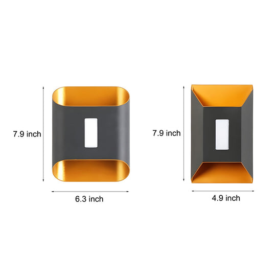 Waterproof LED Up and Down Wall Lamp Modern Outdoor Wall Sconce