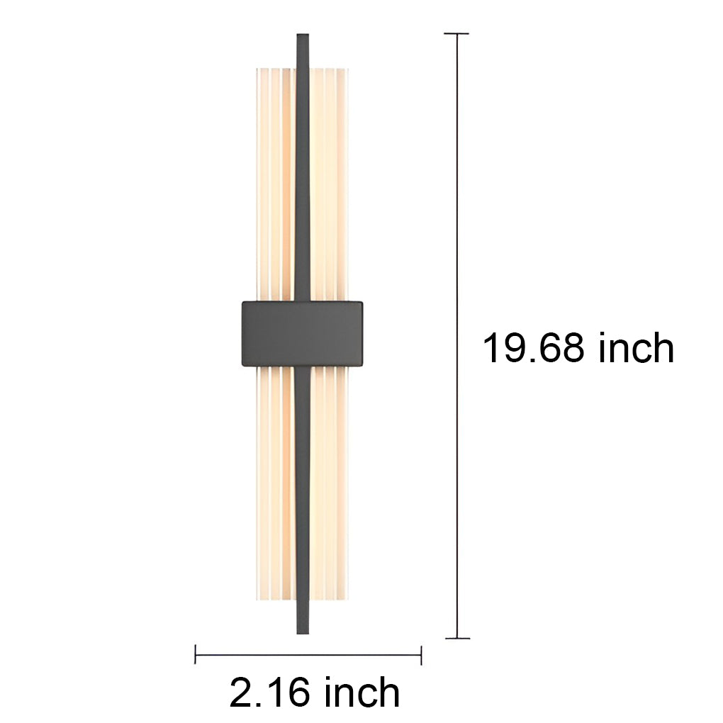 Creative Rectangle Warm Light Postmodern Wall Lamp