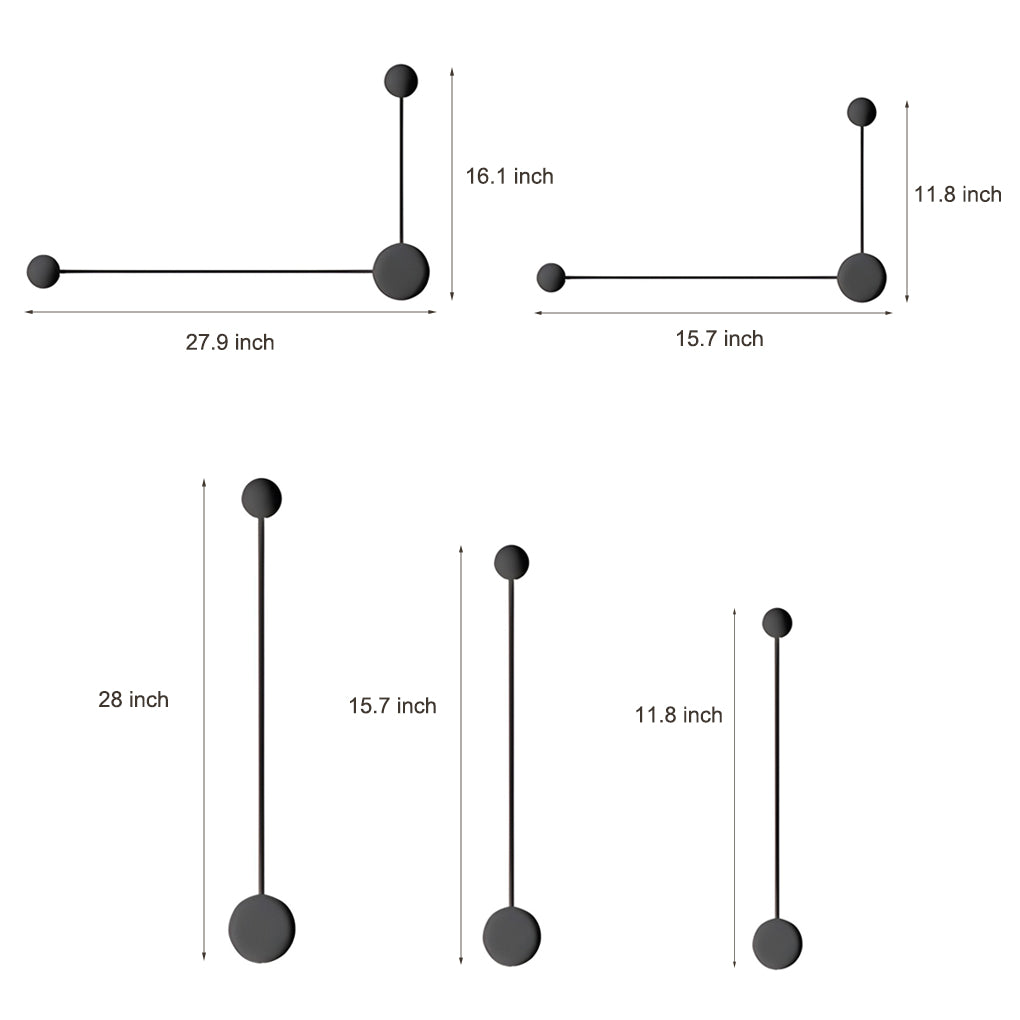Creative Round Line LED Nordic Wall Light
